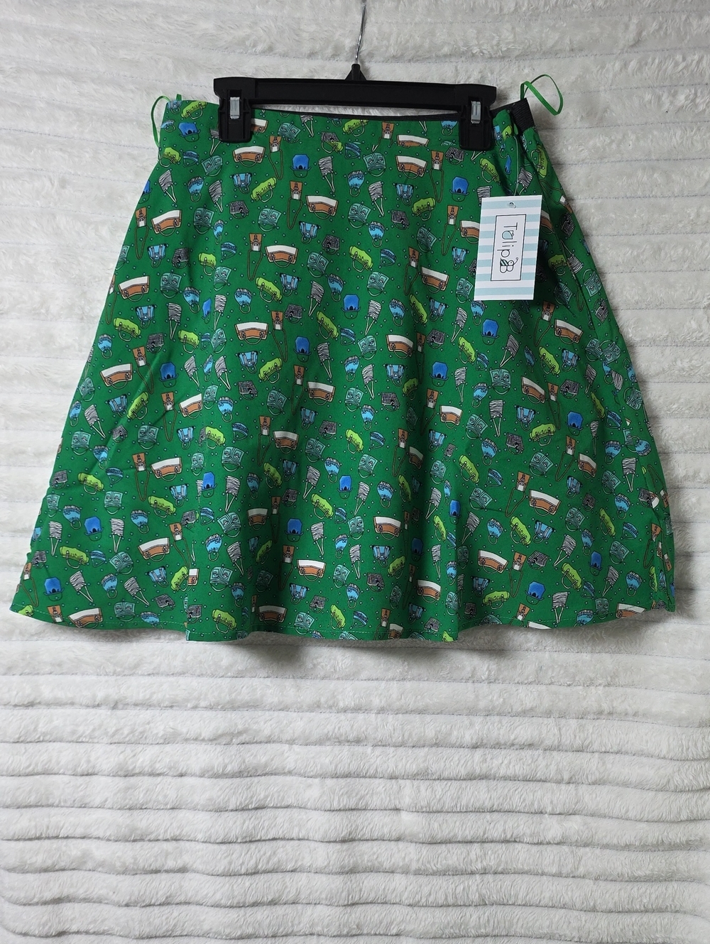 Tulip B Green Printed Skirt
